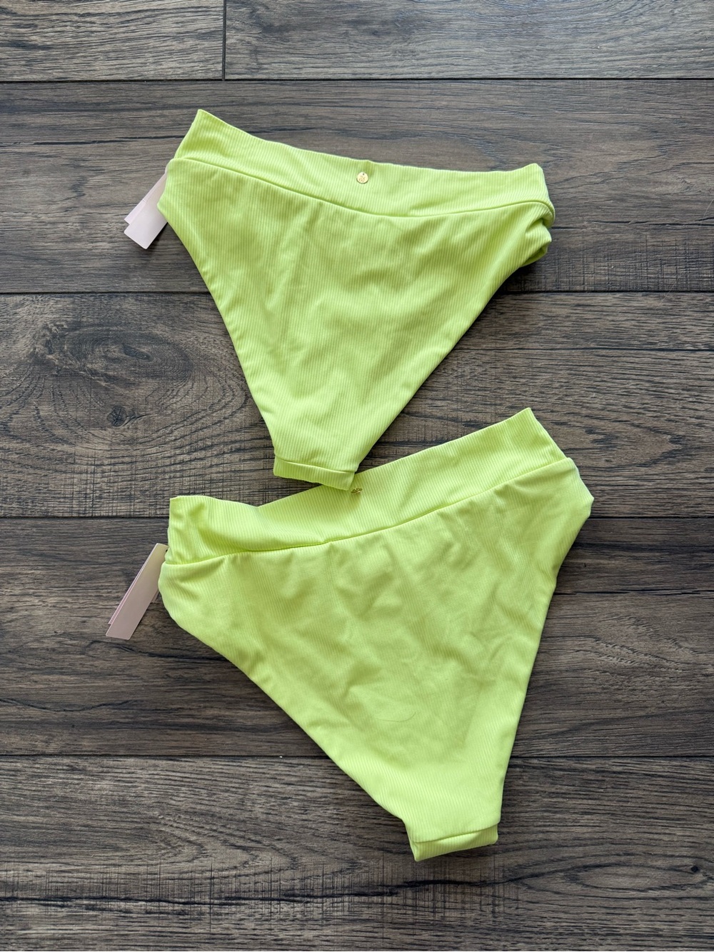 Victoria's Secret Lime High Waist Green Swimsuit Bottom
